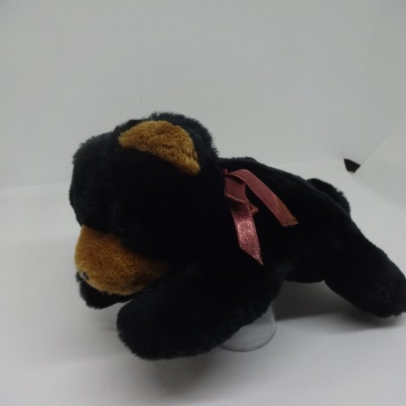 The Barrington Collection Bean Bag "STUFFED BLACK BEAR" 8 inches (EUC) - Picture 3 of 5